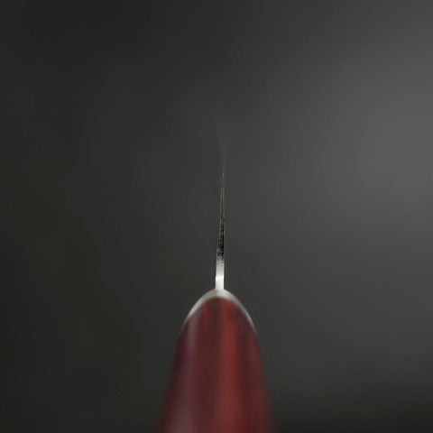 Santoku VG-10 Tsuchime Oval Red Handle 165mm-[Musashi]-[Japanese-Kitchen-Knives]