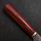 Santoku VG-10 Tsuchime Oval Red Handle 165mm-[Musashi]-[Japanese-Kitchen-Knives]