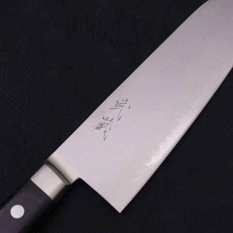 Santoku VG-5 Damascus Western Handle 175mm (6.8”)-[Musashi]-[Japanese-Kitchen-Knives]