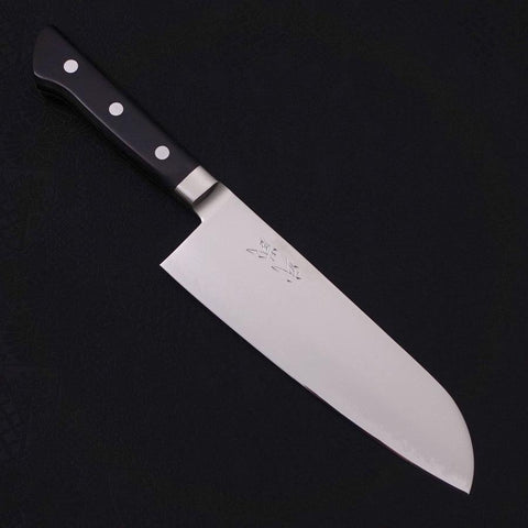 Santoku VG-5 Damascus Western Handle 175mm (6.8”)-[Musashi]-[Japanese-Kitchen-Knives]