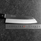 Santoku VG-5 Polished Western Black Handle 170mm (Tsuba Nashi) (6.7”)-[Musashi]-[Japanese-Kitchen-Knives]