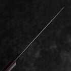 Santoku VG-5 Polished Western Brown Handle 170mm (Tsuba Nashi)-[Musashi]-[Japanese-Kitchen-Knives]