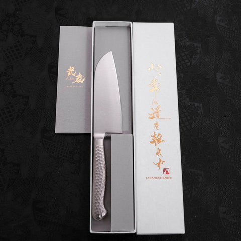 Santoku VG-5 Polished Western Handle 120mm-[Musashi]-[Japanese-Kitchen-Knives]