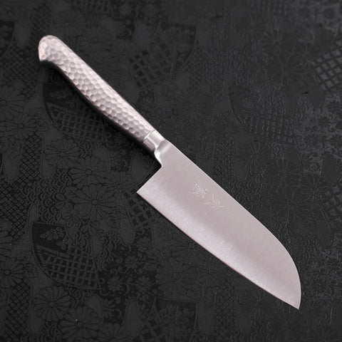 Santoku VG-5 Polished Western Handle 120mm-[Musashi]-[Japanese-Kitchen-Knives]