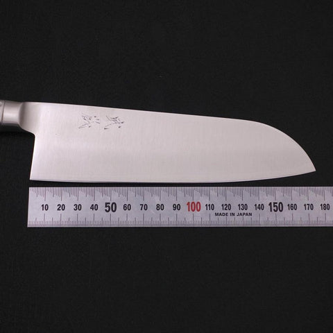 Santoku VG-5 Polished Western Handle 175mm-[Musashi]-[Japanese-Kitchen-Knives]