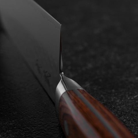 Santoku VG-5 Tsuchime Western Handle 160mm-[Musashi]-[Japanese-Kitchen-Knives]