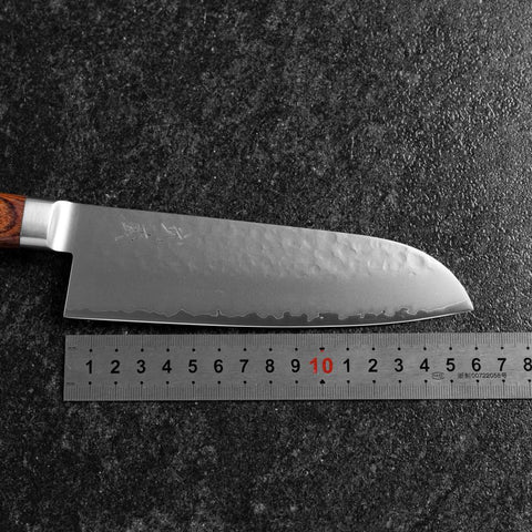 Santoku VG-5 Tsuchime Western Handle 160mm-[Musashi]-[Japanese-Kitchen-Knives]