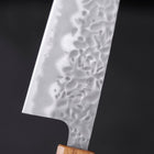 Santoku White Steel #1 Tsuchime Yaki Urushi Handle 165mm (6.5”)-[Musashi]-[Japanese-Kitchen-Knives]