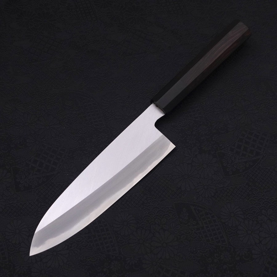 三徳 白紙2号 霞 侍満月 黒檀水牛柄 180mm – MUSASHI