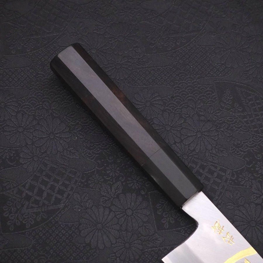 三徳 白紙2号 霞 侍新月 黒檀水牛柄 180mm – MUSASHI