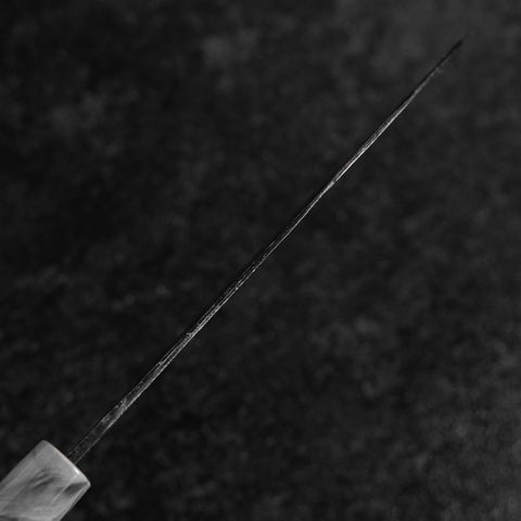 Santoku White Steel #2 Kurouchi Cherry Handle 165mm-[Musashi]-[Japanese-Kitchen-Knives]