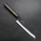 Santoku White Steel #2 Kurouchi Green Urushi Handle 165mm (6.5”)-[Musashi]-[Japanese-Kitchen-Knives]