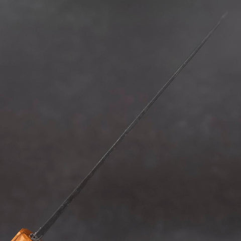 Santoku White Steel #2 Kurouchi Oak Handle 165mm (6.5”)-[Musashi]-[Japanese-Kitchen-Knives]