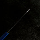 Santoku White Steel #2 Polished Blue Urushi Handle 165mm (6.5”)-[Musashi]-[Japanese-Kitchen-Knives]