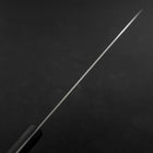 Santoku White Steel #2 Stainless Clad Polished Western Black Handle 170mm (6.7”)-[Musashi]-[Japanese-Kitchen-Knives]
