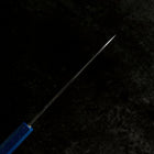 Santoku White Steel Blue Urushi Handle 165mm (6.5”)-[Musashi]-[Japanese-Kitchen-Knives]