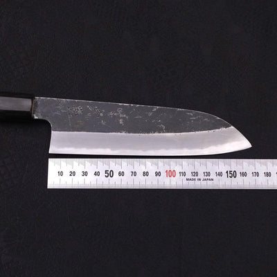 Santoku White steel #2 Kurouchi Buffalo Magnolia Handle 170mm-White steel #2-Kurouchi-Japanese Handle-[Musashi]-[Japanese-Kitchen-Knives]