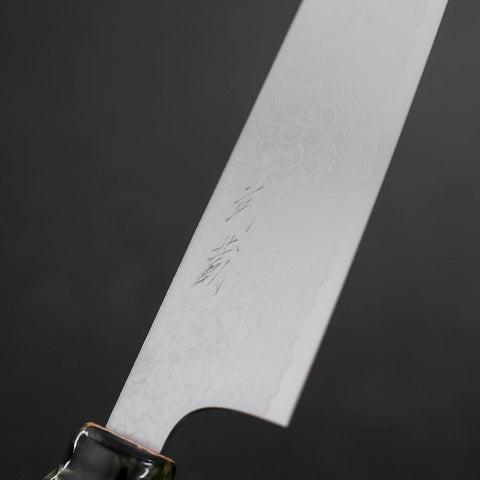 Santoku ZA-18 Damascus Ceramics Dragon Handle 180mm (7”)-[Musashi]-[Japanese-Kitchen-Knives]