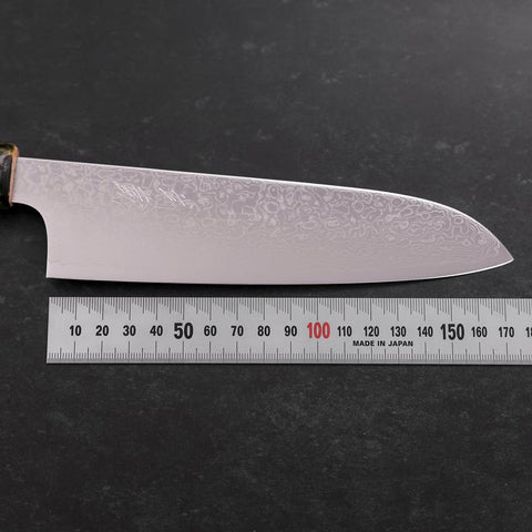 Santoku ZA-18 Damascus Ceramics Dragon Handle 180mm (7”)-[Musashi]-[Japanese-Kitchen-Knives]