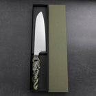 Santoku ZA-18 Damascus Ceramics Dragon Handle 180mm (7”)-[Musashi]-[Japanese-Kitchen-Knives]