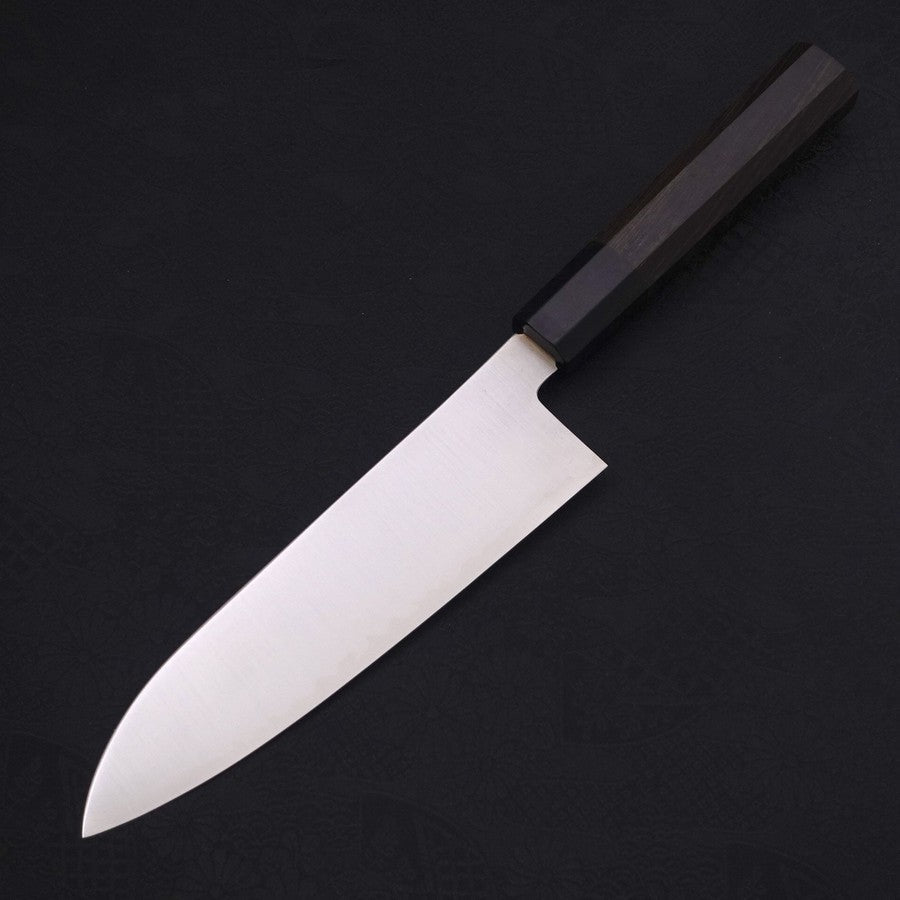 Santoku ZDP-189 Polished Buffalo Ebony Handle 180mm-Polished-ZDP-189-Japanese Handle-[Musashi]-[Japanese-Kitchen-Knives]
