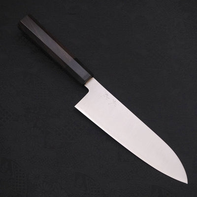 Santoku ZDP-189 Polished Buffalo Ebony Handle 180mm-Polished-ZDP-189-Japanese Handle-[Musashi]-[Japanese-Kitchen-Knives]