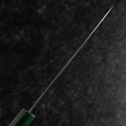 Santoku ZDP-189 Polished Green Shitan Handle 165mm-[Musashi]-[Japanese-Kitchen-Knives]
