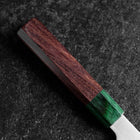 Santoku ZDP-189 Polished Green Shitan Handle 165mm-[Musashi]-[Japanese-Kitchen-Knives]