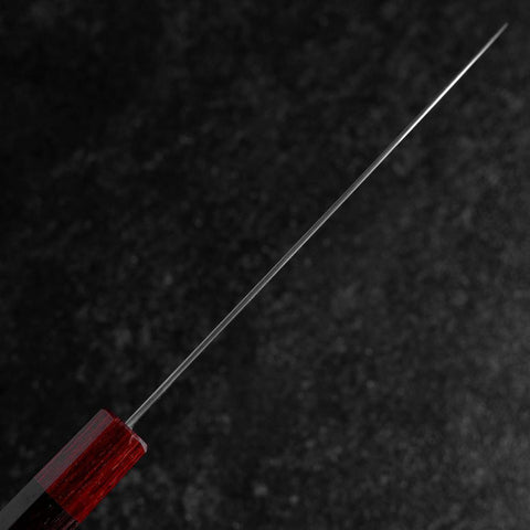 Santoku ZDP-189 Polished Red Shitan Handle 165mm-[Musashi]-[Japanese-Kitchen-Knives]