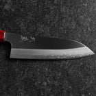 Santoku ZDP-189 Polished Red Shitan Handle 165mm-[Musashi]-[Japanese-Kitchen-Knives]