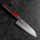 Santoku ZDP-189 Polished Red Shitan Handle 165mm-[Musashi]-[Japanese-Kitchen-Knives]