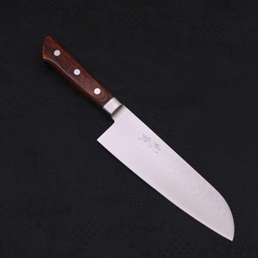 Santoku knife VG-5 Tsuchime Western Handle 175mm-VG-5-Tsuchime-Western Handle-[Musashi]-[Japanese-Kitchen-Knives]