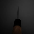 Steak knife AUS-8 Kurouchi Walnut Handle 115mm-[Musashi]-[Japanese-Kitchen-Knives]