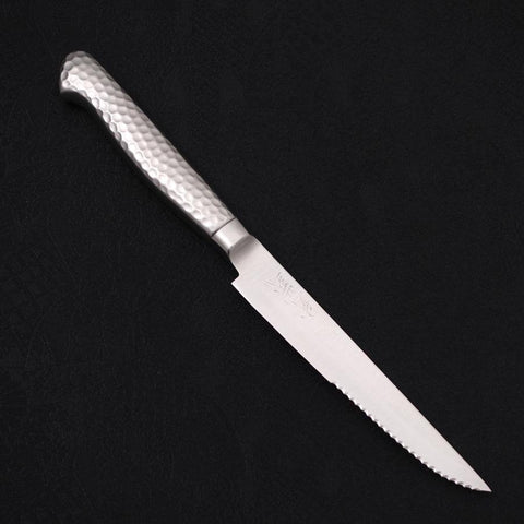 Steak knife All-Stainless Pure-Molybdenum 130mm-[Musashi]-[Japanese-Kitchen-Knives]