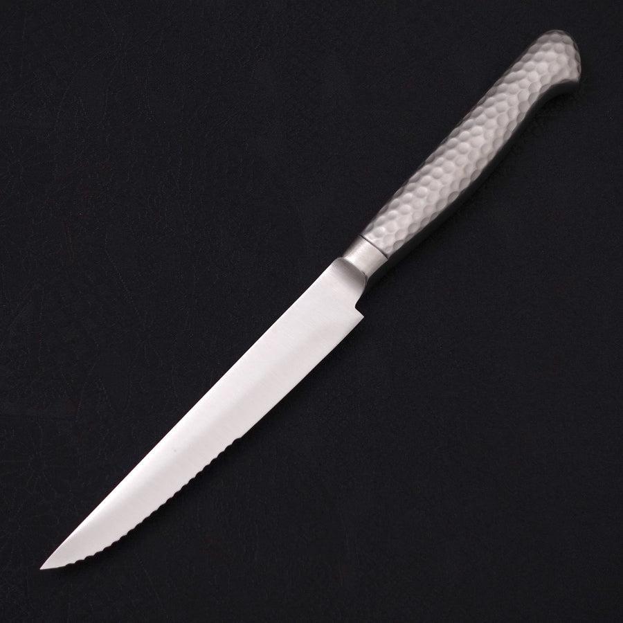 Steak knife All-Stainless Pure-Molybdenum 130mm-VG-10-Damascus-Western Handle-[Musashi]-[Japanese-Kitchen-Knives]