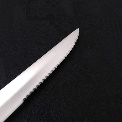 Steak knife All-Stainless Pure-Molybdenum 130mm-VG-10-Damascus-Western Handle-[Musashi]-[Japanese-Kitchen-Knives]