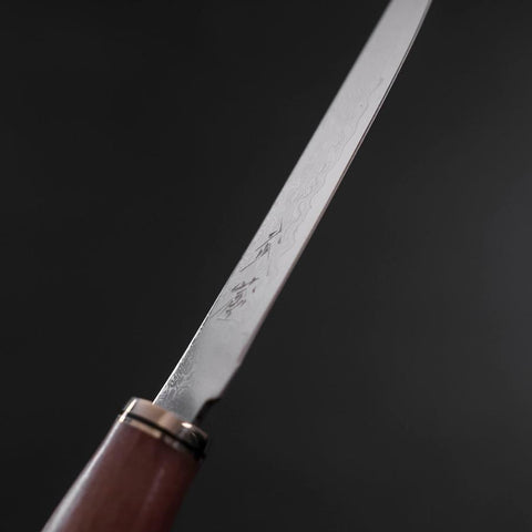 Steak knife VG-10 Damascus Walnut Handle 115mm (4.5”)-[Musashi]-[Japanese-Kitchen-Knives]