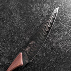 Steak knife VG-10 Mirror Damascus Maple Handle 100mm - Black-[Musashi]-[Japanese-Kitchen-Knives]