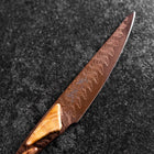 Steak knife VG-10 Mirror Damascus Maple Handle 100mm - Brown-[Musashi]-[Japanese-Kitchen-Knives]