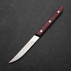 Steak knife VG-10 Tsuchime Mahogany Handle 110mm (4.3”)-[Musashi]-[Japanese-Kitchen-Knives]