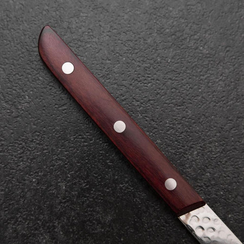 Steak knife VG-10 Tsuchime Mahogany Handle 110mm (4.3”)-[Musashi]-[Japanese-Kitchen-Knives]
