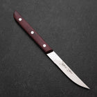 Steak knife VG-10 Tsuchime Red Western Handle 110mm-[Musashi]-[Japanese-Kitchen-Knives]