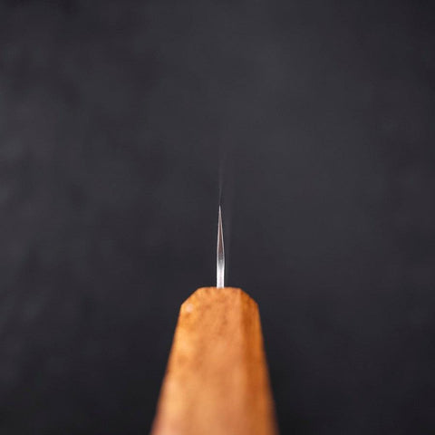 Sujihiki 440C Nashiji Damascus Yaki Urushi Handle 240mm-[Musashi]-[Japanese-Kitchen-Knives]