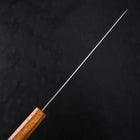 Sujihiki 440C Nashiji Damascus Yaki Urushi Handle 240mm-[Musashi]-[Japanese-Kitchen-Knives]