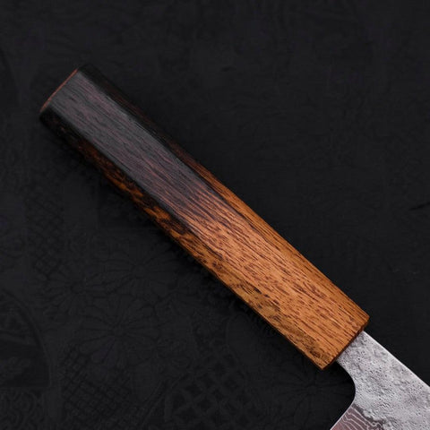 Sujihiki AUS-10 Nashiji Damascus Yaki Urushi Handle 240mm (9.4”)-[Musashi]-[Japanese-Kitchen-Knives]