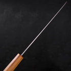 Sujihiki AUS-10 Polished Oak Handle 240mm (9.4”)-[Musashi]-[Japanese-Kitchen-Knives]