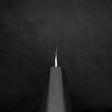 Sujihiki AUS-10 Tsuchime Damascus Dark Blue Urushi Handle 240mm-[Musashi]-[Japanese-Kitchen-Knives]