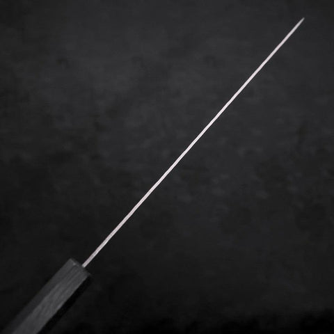 Sujihiki AUS-10 Tsuchime Damascus Dark Blue Urushi Handle 240mm-[Musashi]-[Japanese-Kitchen-Knives]