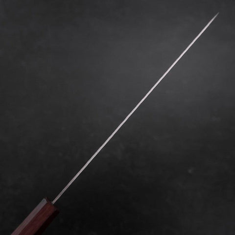 Sujihiki AUS-10 Tsuchime Damascus Purple Urushi Handle 240mm (9.4”)-[Musashi]-[Japanese-Kitchen-Knives]