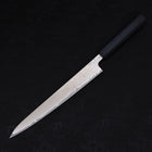 Sujihiki AUS-10 Wave Damascus Dark-Blue Urushi Handle 240mm (9.4”)-[Musashi]-[Japanese-Kitchen-Knives]